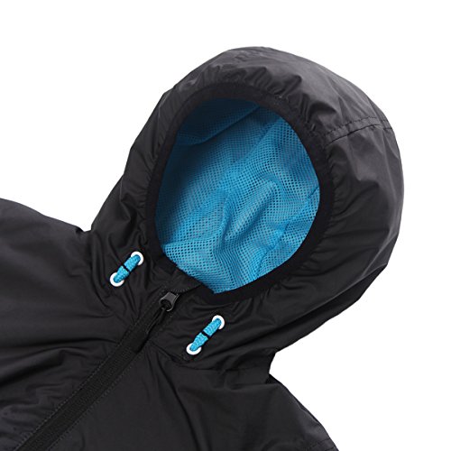 Rokka&Rolla Boys' Lightweight Water-Resistant Jersey-Lined Windbreaker Jacket3