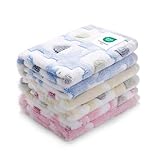 1 Pack 3 Blankets Super Soft Fluffy Premium Cute Elephant Pattern Pet Blanket Flannel Throw for Dog Puppy Cat Blue/Pink/Yellow Small(23x16 inch)
