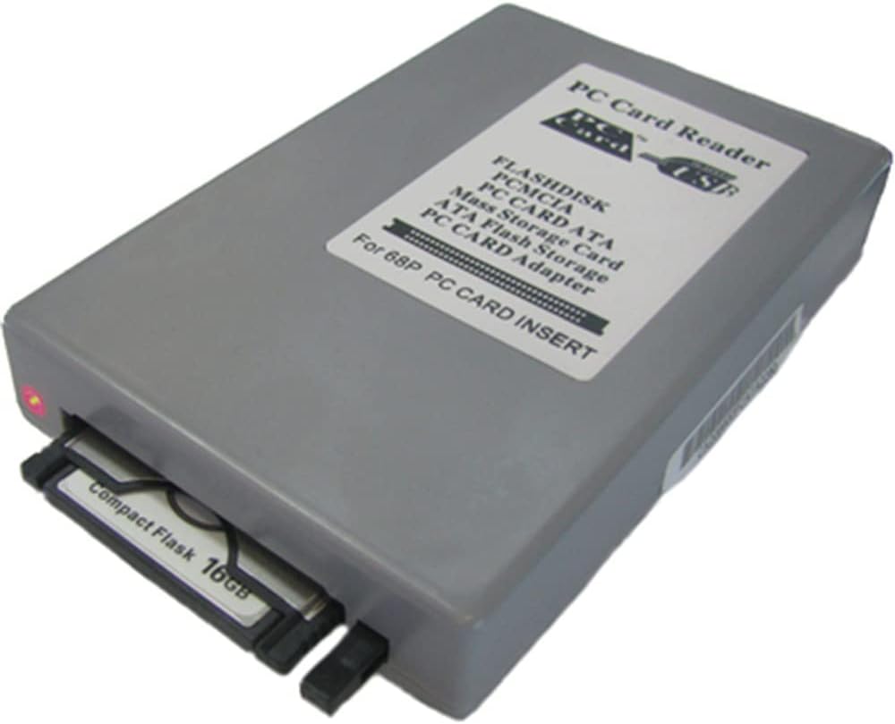 ATA PCMCIA Memory Card Reader, 68PIN PCMCIA Card to USB Adapter Converter, CardBus PCMCIA PC Card/ATA Memory Card Reader