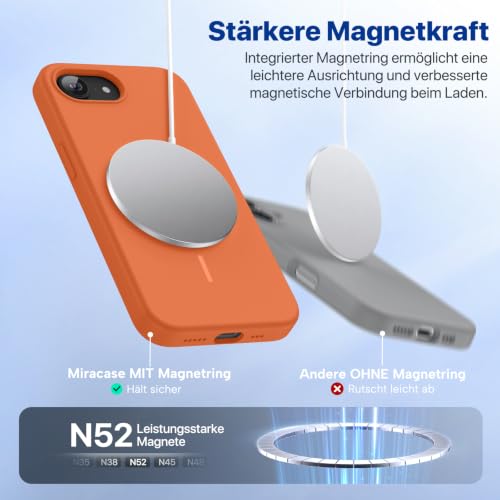Coque protection iPhone 17e 16e antichoc silicone liquide MagSafe - 6