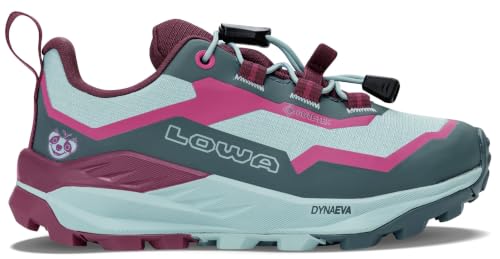 Lowa Zapatillas infantiles Fauli GTX Lo, Petrol Pink, 31 EU
