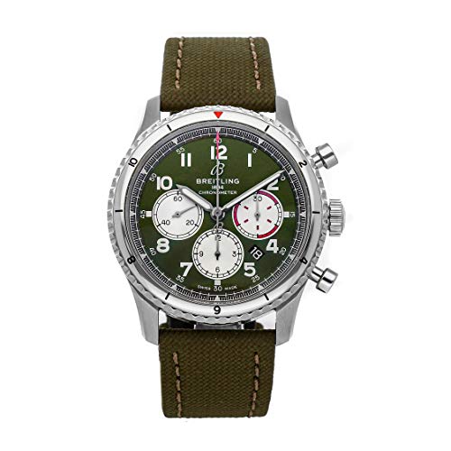 Breitling Aviator Mechanical(Automatic) Green Dial Watch AB01192A1L1X2