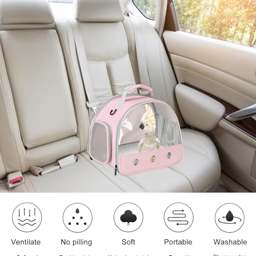 Kleine Haustier-Tragetasche, Kleintier Tragetasche, Transportbox für Katze Mit Seitlicher Öffnung, Meerschweinchen-Tragetasche, Faltbare Transportbox, Hundetransportbox für Kätzchen Welpen Vögel