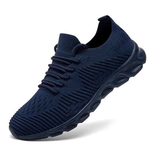 Image of Running Shoes for Men Non Slip Tennis Gym Sneakers Lightweight Breathable Mesh Athletic Shoe Comfortable Casual Workout Walking Shoe for Outdoor Travel Work and Daily Use