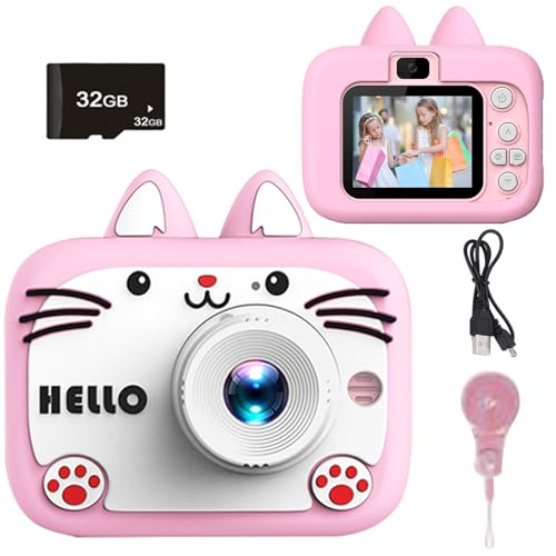 Appareil Photo Enfant, 1920P HD Appareil Photo Numérique, Autofocus Appareil Photo avec Carte de Stockage TF 32 Go, pour Enfant Garçons & Filles (X900A)