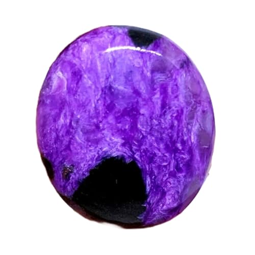 Charoite naturelle ovale 30x24mm, pierre idéale pour fabriquer un pendentif unique