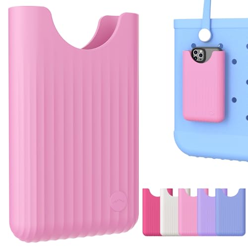 Support de téléphone rose pour sac Bogg pour garder l'écran propre à la plage