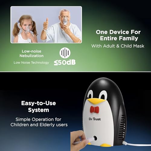 Image of Dr Trust 403 Junior Compressor Nebulizer Complete kit with Child and Adult mask