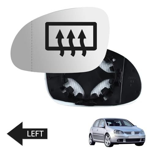 Vitre rétroviseur gauche pour Golf 6 Variant 2009-2013 verre dégivrant convexe - 3