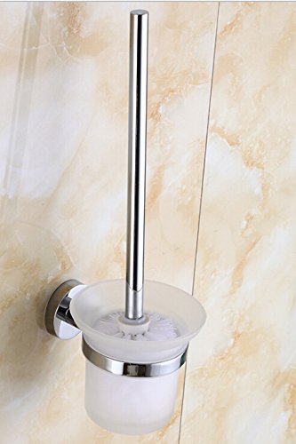 Bene 206751301 Serviteur WC, porte brosse WC, Brosse de Toilette, Brosse à toilettes, Brosses WC support, acier inoxydable, chrome