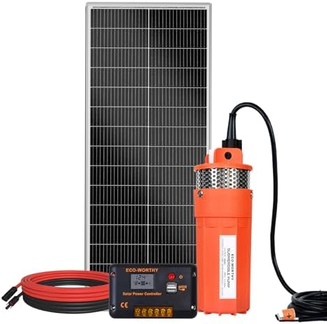 DCHOUSE Bomba de Agua Solar para Pozo Profundo 12V Kit para Riego...