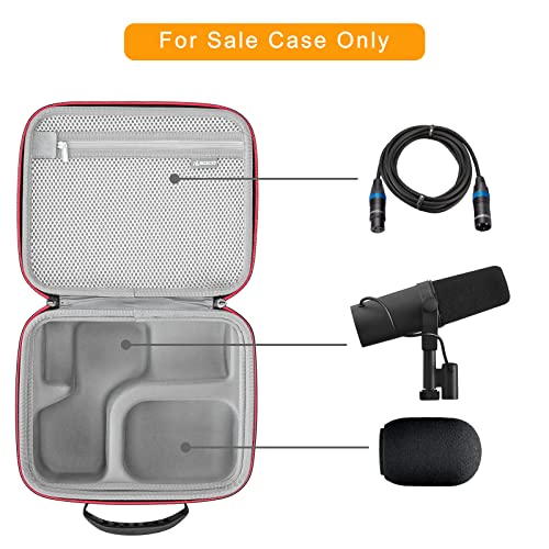 Rlsoco Case For Shure Sm7B Vocal Dynamic Microphone & Mv7 / Mv7X Usb Podcast Microphone (Black) #TOP1