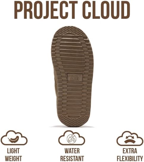 Project Cloud 100% Genuine Leather Kids Boots - Lightweight Fur-Lined Ankle Boots for Girls & Boys with Memory Foam Insole - Non-Slip Winter Kids Shoes (Nevada) - Image 5