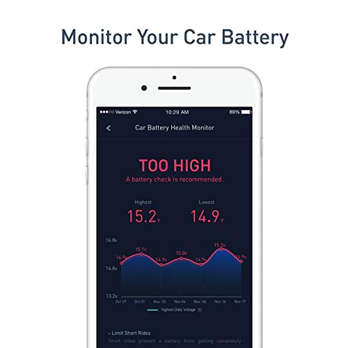 nonda ZUS Smart Car Charger - 24W 4.8A with 2 USB Ports, Car Battery Health Monitor, Car Finder, Mileage Record, No OBD Required - Thumbnail 3