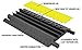 Checkers Industrial Safety Products GG3X225-Y/GRY Grip Guard 3 Channel Cable Protector, Polyurethane, Gray/Yellow