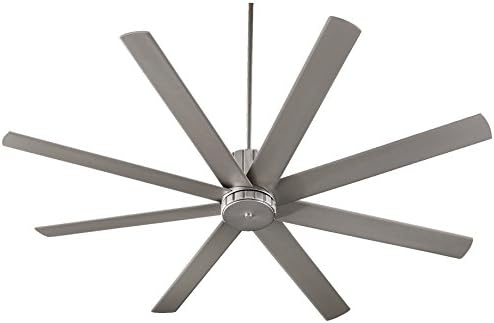 Quorum 96728-65 Transitional 72``Ceiling Fan from Proxima Collection in Pewter, Nickel, Silver Finish, Satin