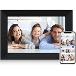 Anna Bella Digital Picture Frame 10.1 Inch IPS HD Touch Screen WiFi Smart Digital Photo Frame with Auto-Rotate, Easy Setup to Share Photos or Videos Remotely via AiMOR APP Black