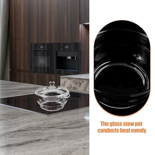 Cocotte en verre borosilicate 2,5l Toyvian avec couvercle - 5