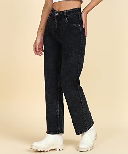 Image of Glossia Women Baggy Jeans || Women Jeans Pant || Baggy Jean's for Women's High Waist || Straight Jean's for Women's || Ladies Jean,s for Woman || Loose Jean,s for Woman Stylish (B0DGG76VYW)