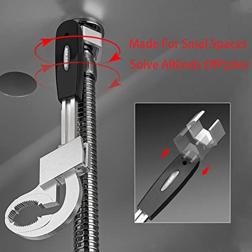 4Dj Universal Adjustable Double-Ended Wrench Multifunctional Bathroom Wrench For Pipe Basin Faucet Bathroom Wrench Tool, Disassembly And Assembly Faucet Sink Water Plumbing Repair (Djww103) #TOP2