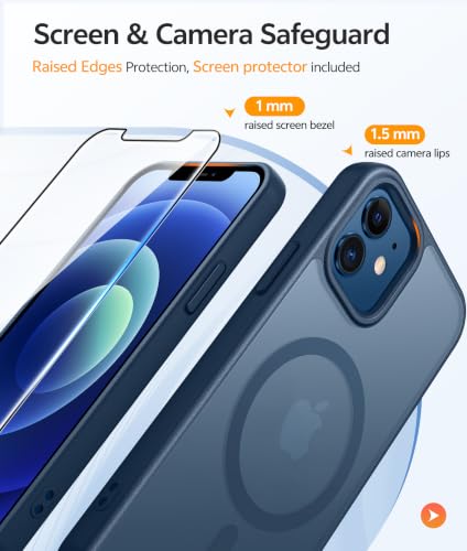 Image of FNTCASE for iPhone 12 / 12 Pro Case, with Screen Protector, Fit for Magsafe