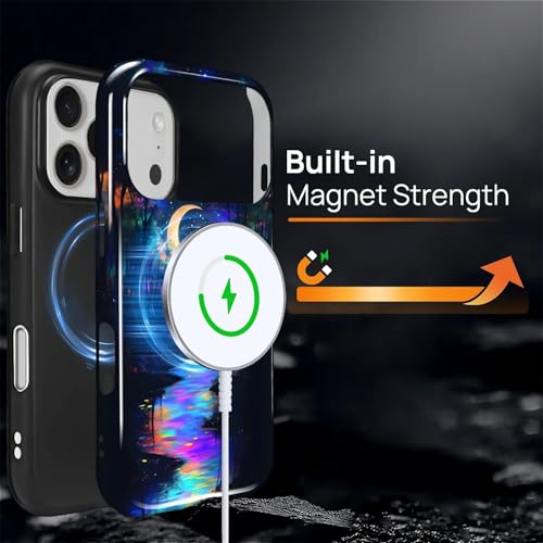 Anti-chute coque iPhone 17 Pro MagSafe silicone bleu - 3