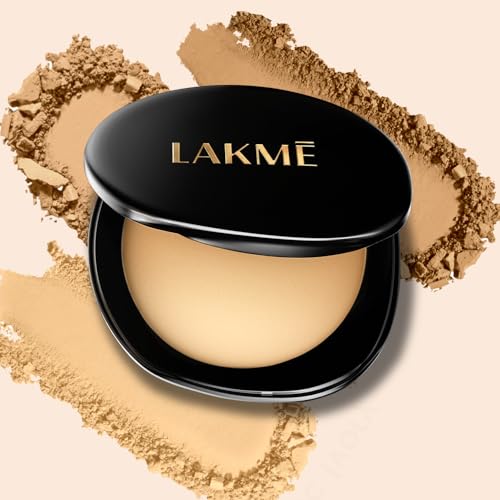 Image of Lakme Ultimate Glam Compact, Skin Lightening Compact Powder, Matte Oil Control for 12 Hrs Face Makeup, with Vitamin B3, (OG Collection)