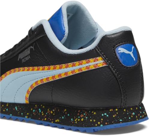 Puma - Juniors Roma Pinball Shoes, Color Puma Black/Aquamarine/Victoria Blue, Size: 7 M US Big Kid3