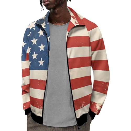 Image of Men's Lightweight Jackets Casual Full Zip Fleece Jacket Men Coats Fashion Long Sleeve Sweatshirt