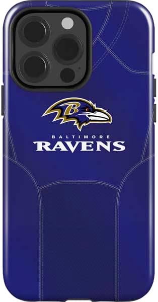 Skinit Impact Phone Case Compatible with iPhone 14 Pro - Officially Licensed NFL Baltimore Ravens - Alternate Distressed Design