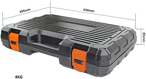 Kit de herramientas combinado de 102 piezas con caja plástica miniatura 2