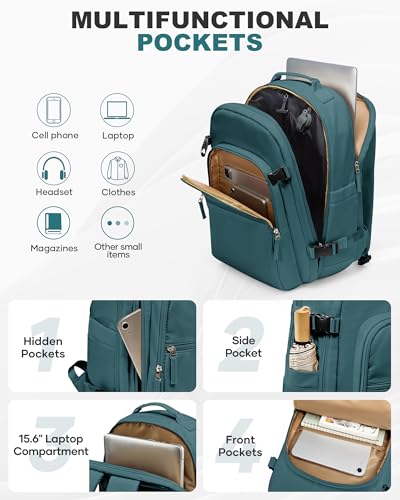 Image of coofay Vacuum Backpack Travel with Pump, Airline Approved Carry On Backpack | 15.6 inch Laptop Travel Backpack with Vacuum System, Compression Backpack with Shoe Compartment, Vacuum Seal Backpack Travel