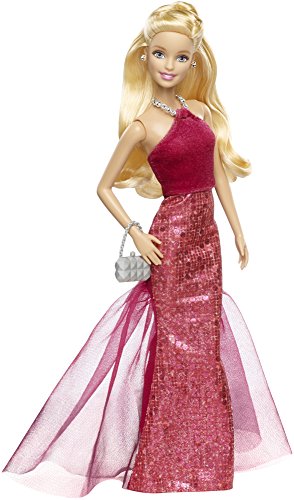 Barbie Signature Style Barbie Doll with Red Halter Gown