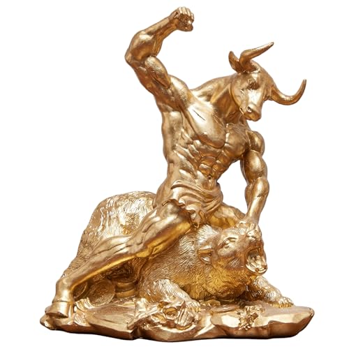 Statue Taureau et d'ours décoration Bourse idéale comme cadeau de motivation