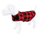 Luvable Friends Unisex Pet Thunder Anxiety Jacket, Buffalo Plaid, X-Large