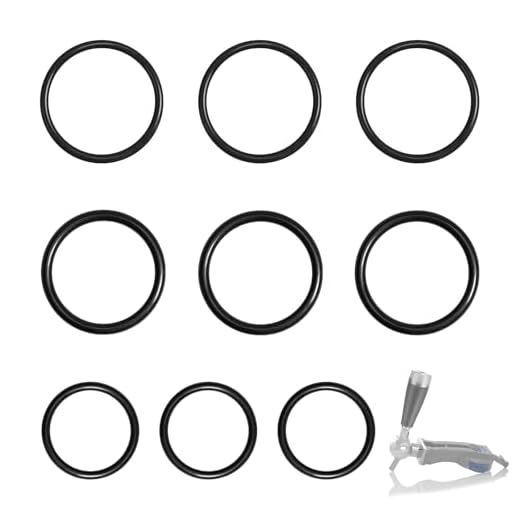 Dichtung O-Ringe für Perfect Draft - 9x Dichtungssatz kompatibel mit Philips Perfect Draft HD3600, HD3610, HD3620, HD3720, Dichtungsringe für Perfect Draft Fässer, Ersatzteile für Bier-Zapfanlage