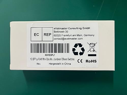 Módulo 1G SFP a RJ45 mini-Gbic - Transceptor de cobre 1000Base-T compatible con Cisco, Ubiquiti, D-Link, Netgear TP-LINK y otros conmutadores abiertos.