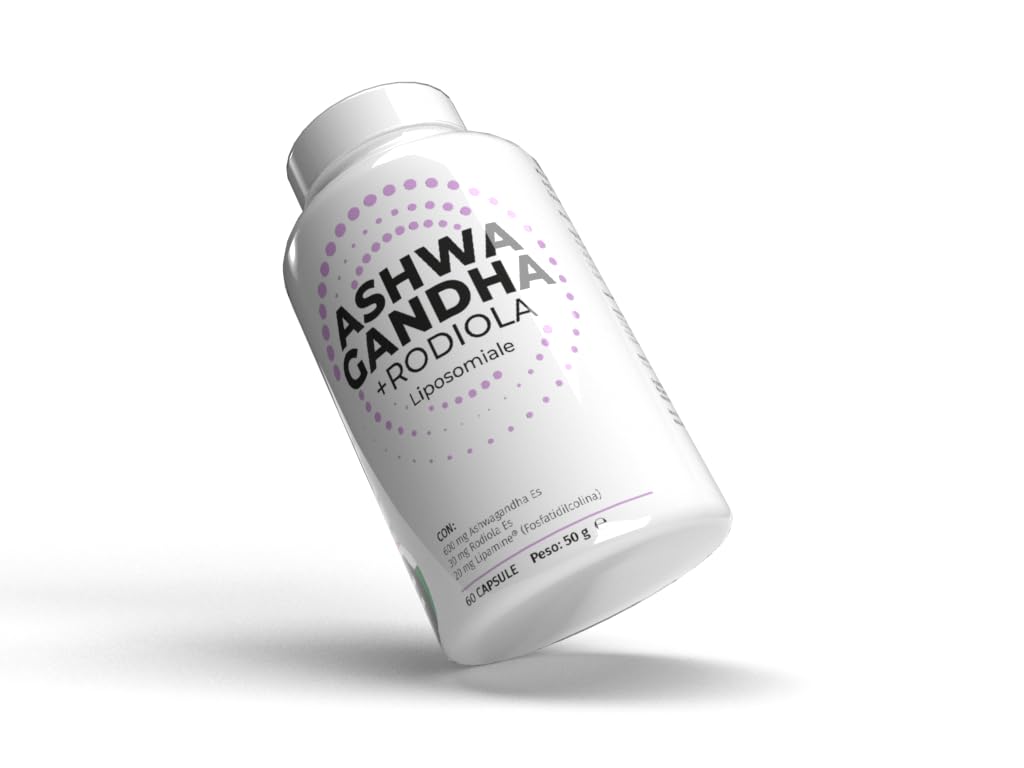 Inner Ashwagandha + Rodiola Liposomiale 60 cps - Formula ad alta biodisponibilità con azione tonico‑adattogena per stress, concentrazione e recupero fisico
