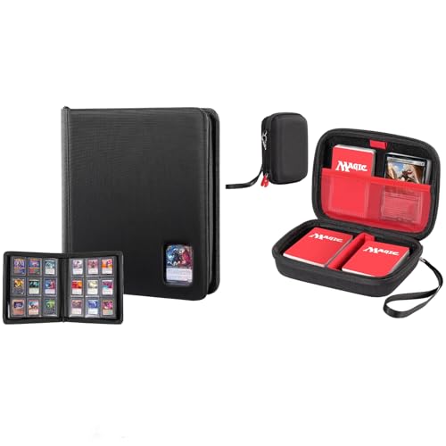 ProCase Top Loader Binder for Cards Bundle with Collectible Trading Card Case