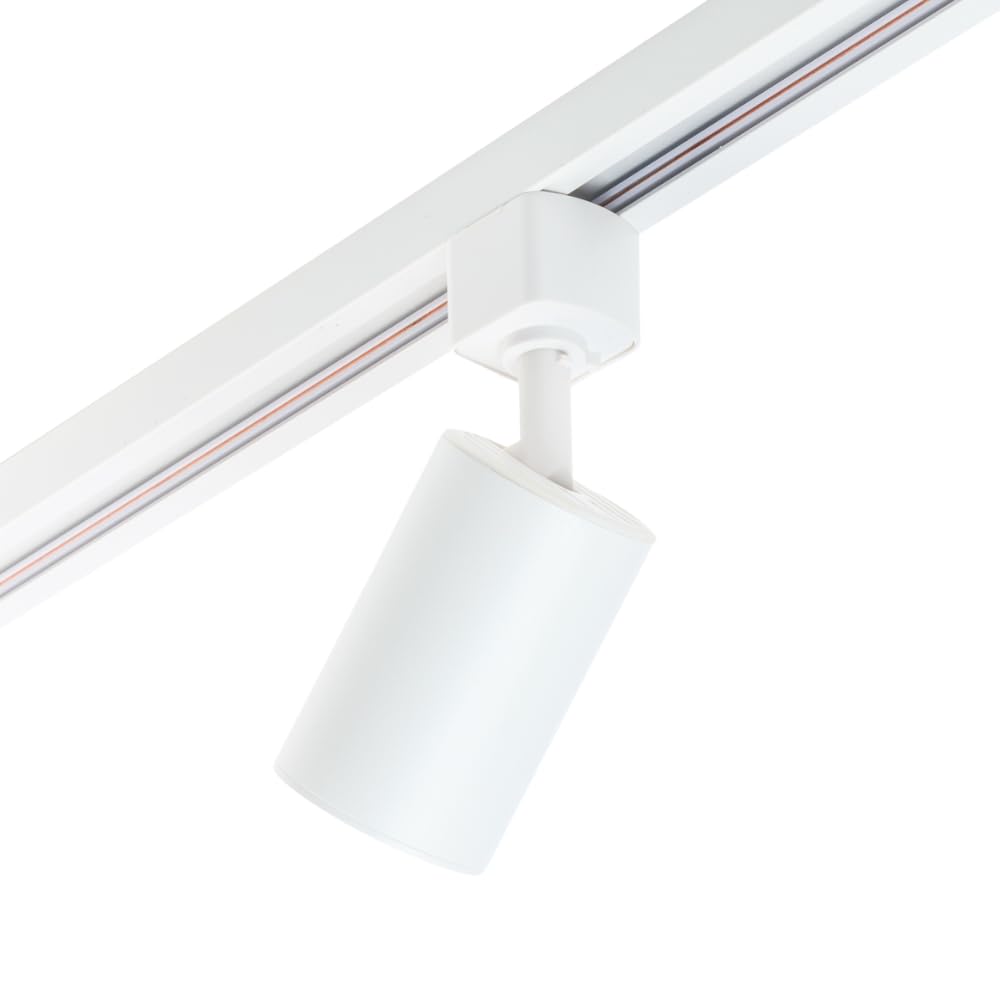 Qub Focus III 1-Phasen LED Schienensystem 300cm 5x GU10 Spots L-Form Deckenstrahler Weiß