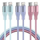 Apple USB C to Lightning Cable 3 Pack 6 FT MFi Certified iPhone Charger Fast Charging Type C to Lightning Cable Fast Charging Cord Compatible with iPhone 14 13 12 11 Pro Max X Plus and More