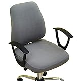 wonderfulwu Fundas elásticas para sillas de oficina de elastano fundas protectoras extraíbles lavables para sillas giratorias