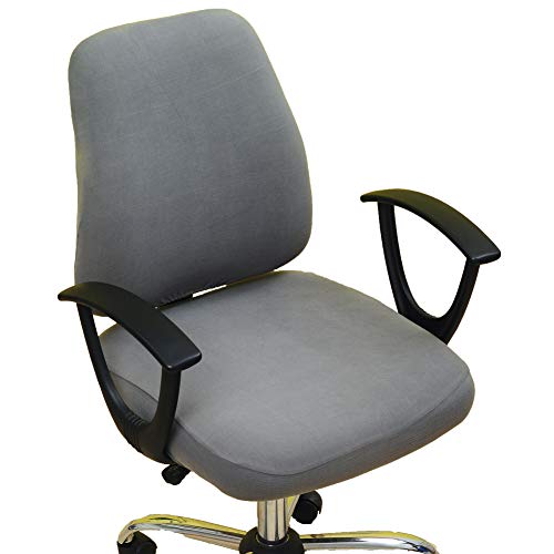 wonderfulwu Stretch Bürostuhl Bezug Spandex Office Computer Stuhlbezüge Abnehmbare Waschbare Drehbare Bürostuhl Hussen Cover