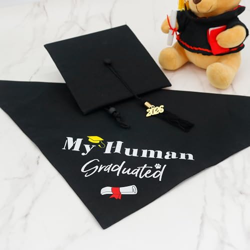 Set Graduación para Perros Large con Gorro y Bandana miniatura 2
