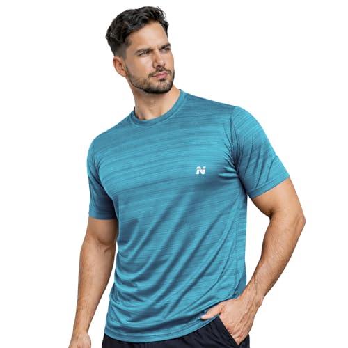 Image of NINQ Half Sleeve Compression T-Shirt - Men's Athletic & Sports Tights for Fitness