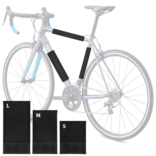 ENAIAH Fahrrad Rahmenschutz, 3 Stück Fahrrad Transportschutz Rahmenschutz Radstopper fahrradträger Carbon Rahmen Schutz Transportschutz universal, für alle Fahrradträger Zubehör Befestigung