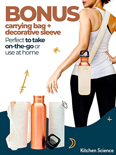 Kitchen Science 100% Pure Water Sports Bottle Plus Bonus Sleeves And Carrying Bag #TOP2