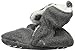 Hudson Baby unisex baby Cozy Fleece and Sherpa Booties Slipper Sock, Heather Charcoal, 18-24 Months Infant US