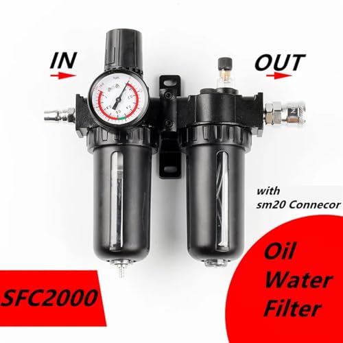 Régulateur d'huile SFC200 avec filtre à piège triple action compact - 5