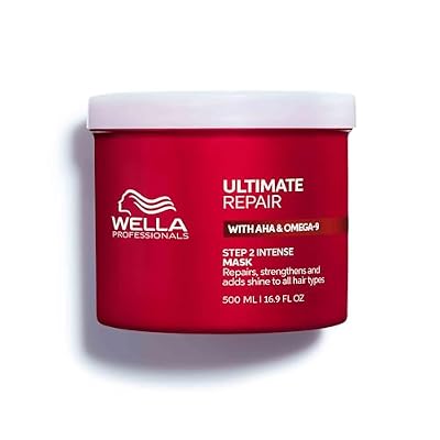 قناع Wella Professionals ULTIMATE REPAIR للشعر التالف | يصلح ويقوي وينعم باستخدام أحماض ألفا هيدروكسي وأوميجا 9 | لجميع أنواع الشعر - قد يختلف التغليف